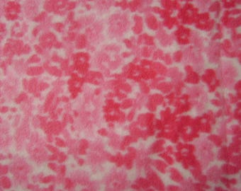 Pink Cheetah Fleece Fabric sold by the yard