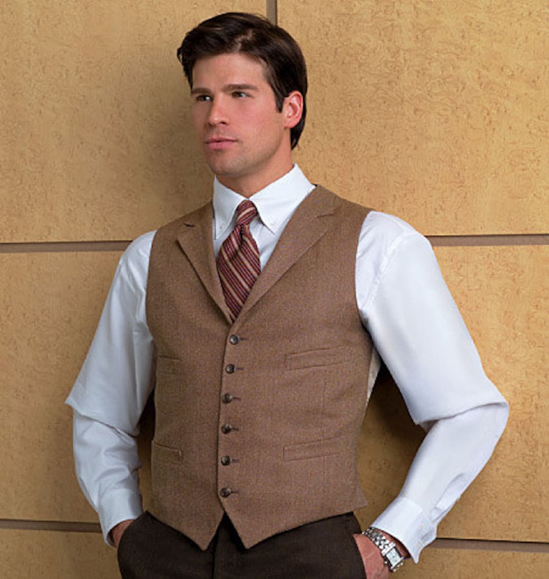 VINTAGE Vogue Pattern V7488 Men's Vests Etsy
