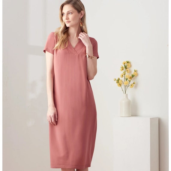 【来週末まで】Shizu Designs Simplicity Sewing Pattern S9262 Misses' V-neckline Shift