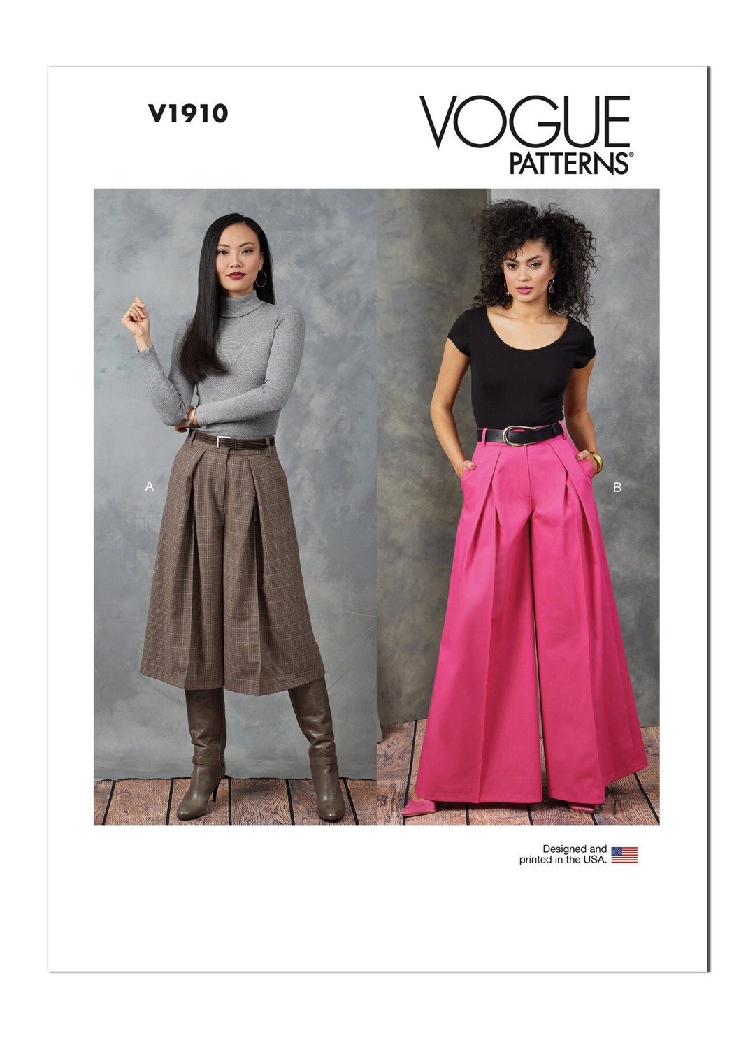 Vogue Sewing Pattern V1910 Misses' Pants - Etsy