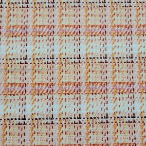 Pink Plaid Cotton Fabric Sold by the Yard