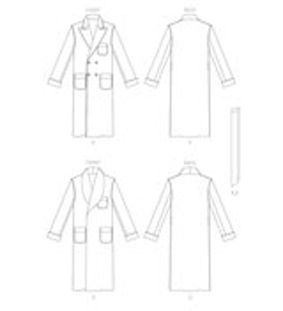 V1855, Men's Robe and Belt