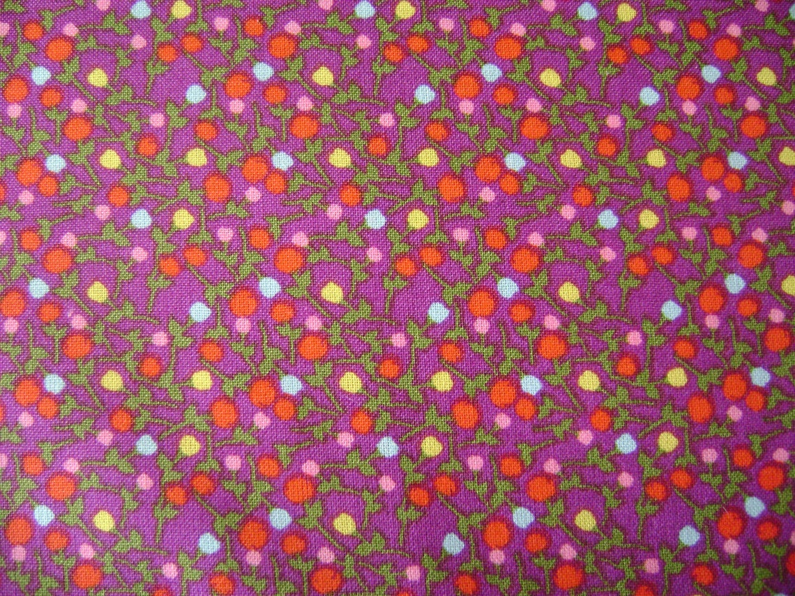 Tissu Coupé 280x280 Cm Motif Floral Violet - Coton Pour Hobby Créatif - Neuf