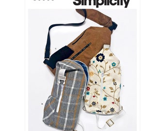 Simplicity Sewing Pattern S9508 Sling Bags in Two Sizes