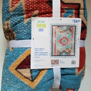 Southwest Print No Sew Throw  Kit