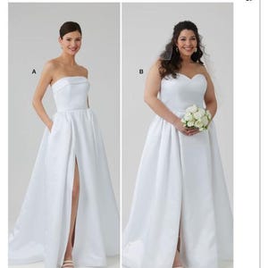 McCall's Sewing Pattern M8653 Misses' and Women's Strapless Wedding Gown