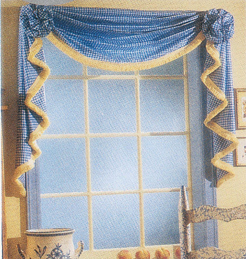 OUT of PRINT Mccall's Sewing Pattern M3089 Window Valance Etsy