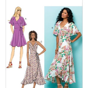 Butterick Sewing Pattern B6554 Misses' Wrap Dresses