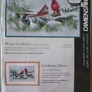 Dimensions Cross Stitch Kit - Winter Cardinals