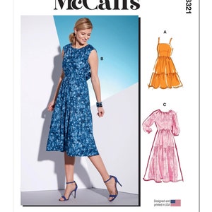 Mccall's Sewing Pattern M8321 Misses' Dresses - Etsy