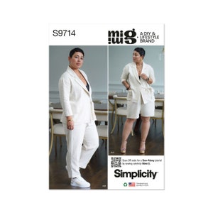 Simplicity Sewing Pattern S9714  Misses&#39; Jacket, Pants and Shorts by Mimi G Style