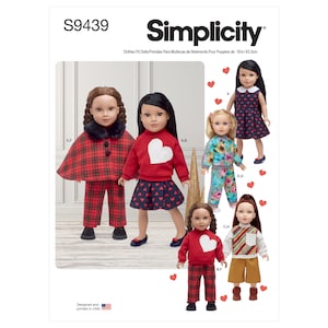 Simplicity Sewing Pattern S9439 18&quot; Doll Clothes