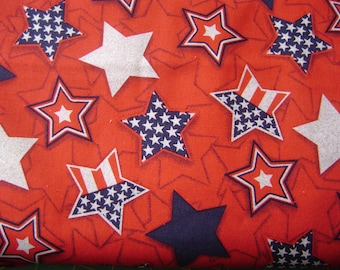 Patriotic Stars Fabric Sold by the yard