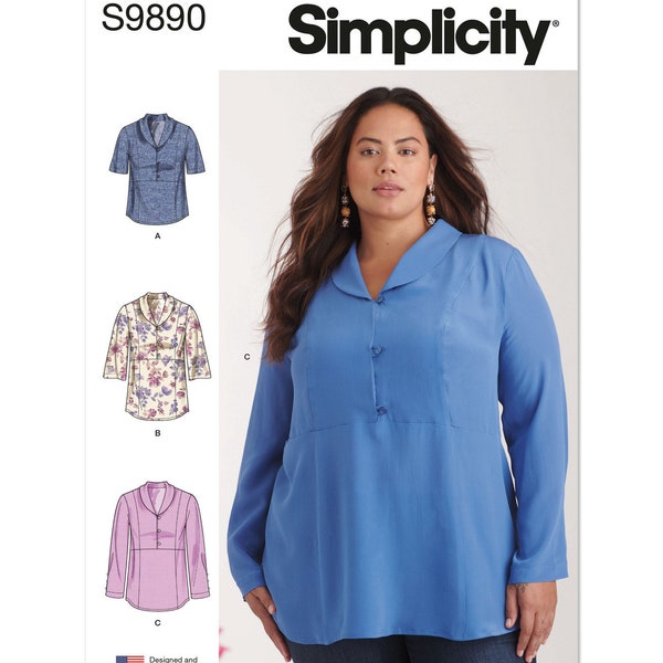 Simplicity Sewing Pattern S9890 Women's Tops