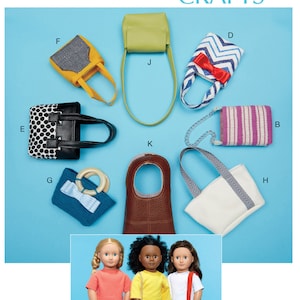 McCall&#39;s Sewing Pattern M7820 Bags For 18&quot; Dolls