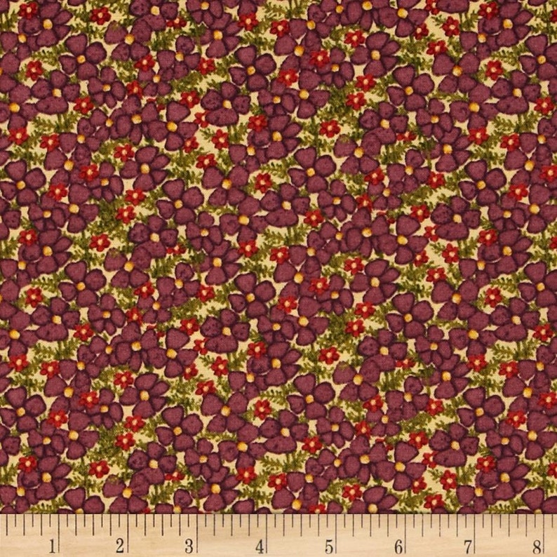 Garden Buzz Small Pack Flower Cotton Fabric Sold by the Yard