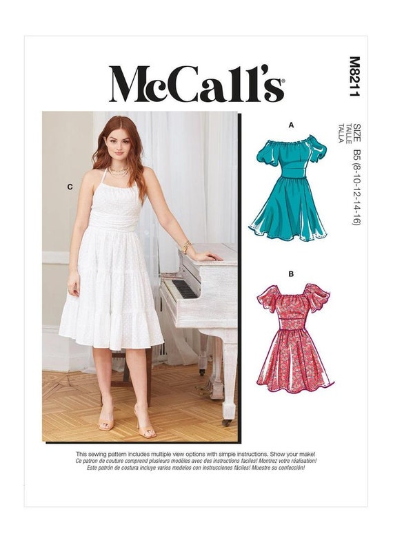 Mccall's Sewing Pattern M8211 Misses' & Women's Dresses -  Canada