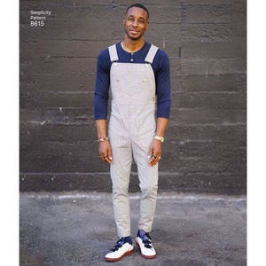 Simplicity Sewing Pattern 8615 Men's Vintage Jumpsuit and Overalls - Etsy