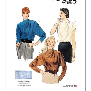 Vogue Sewing Pattern V1902 Misses&#39; Blouse