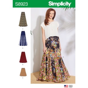 Simplicity Sewing Pattern S8923 Misses&#39; Pull-On Skirts