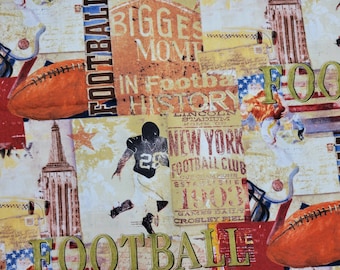 Football Cotton Fabric (1 yard 35 inches)