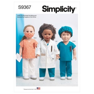Simplicity Sewing Pattern S9367 18&quot; Doll Clothes