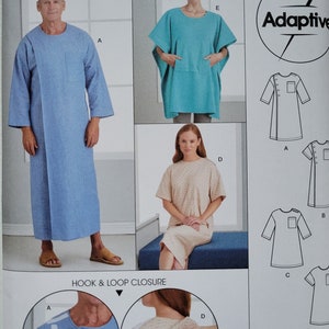 Simplicity Sewing Pattern S9490 Unisex Recovery Gowns and Bed Robe