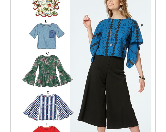 OUT of PRINT Mccall's Sewing Pattern M7630 Misses' Tops With Sleeve and Hem Variations - Etsy