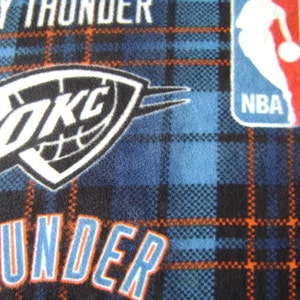 Oklahoma City Thunder Antipill Fleece Fabric Sold by the yard