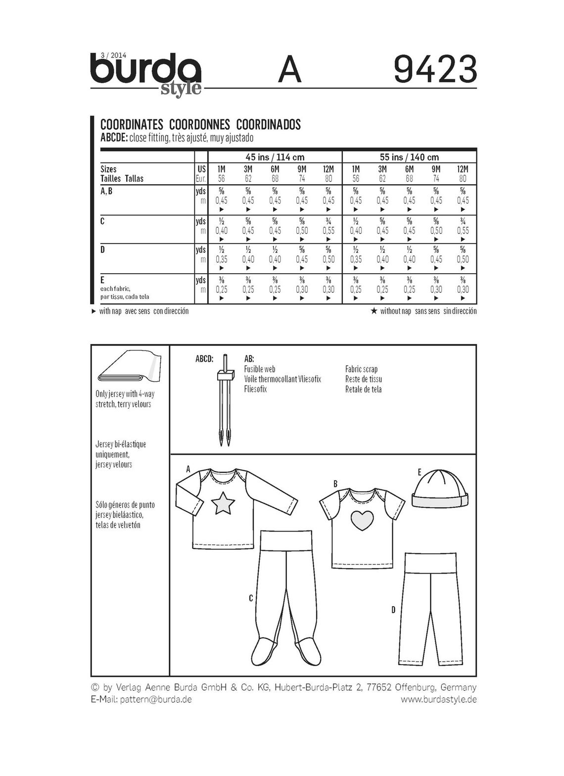 Simplicity Pattern 9423 Burda Style Sewing Pattern 9423 Baby Clothes - Etsy