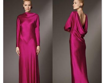 vogue bias cut dress patterns V2129