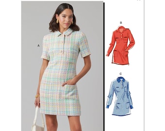 McCall's Sewing Pattern M8552 Misses' Dress with Sleeve Variations