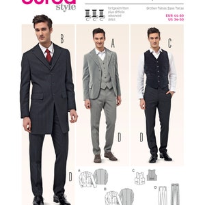 Burda Style Sewing Pattern 6871 Men&#39;s Suit/Sportswear