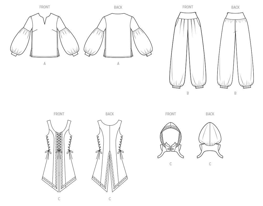 Simplicity Sewing Pattern S3189 Fantasy Rogue Costume by Raine Emery - Etsy