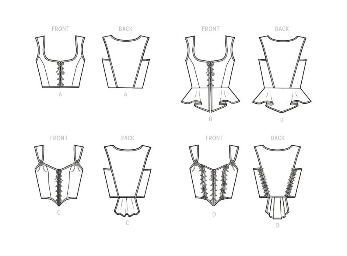 Simplicity Sewing Pattern S9592 Misses' Corsets - Etsy