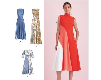 Simplicity Sewing Pattern S9886 Misses' Dress with Length Variations