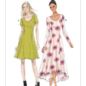 Vogue Sewing Pattern V9199 Misses' Knit Fit and Flare Dresses