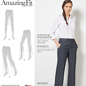 Simplicity Sewing Pattern 8056 Misses' / Women's Flared Pants or Shorts ...