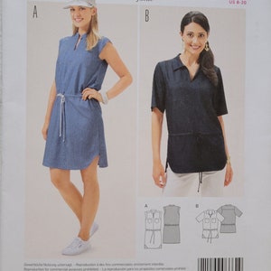 OUT of PRINT Burda Style Sewing Pattern 6662 Misses Dress and Blouse