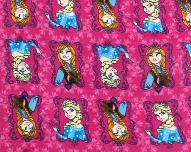 Disney Frozen Sisters Flannel Fabric Sold by the Yard Etsy