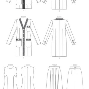Vogue Sewing Pattern V1643 Misses'/misses' Petite Jacket, Dress and ...