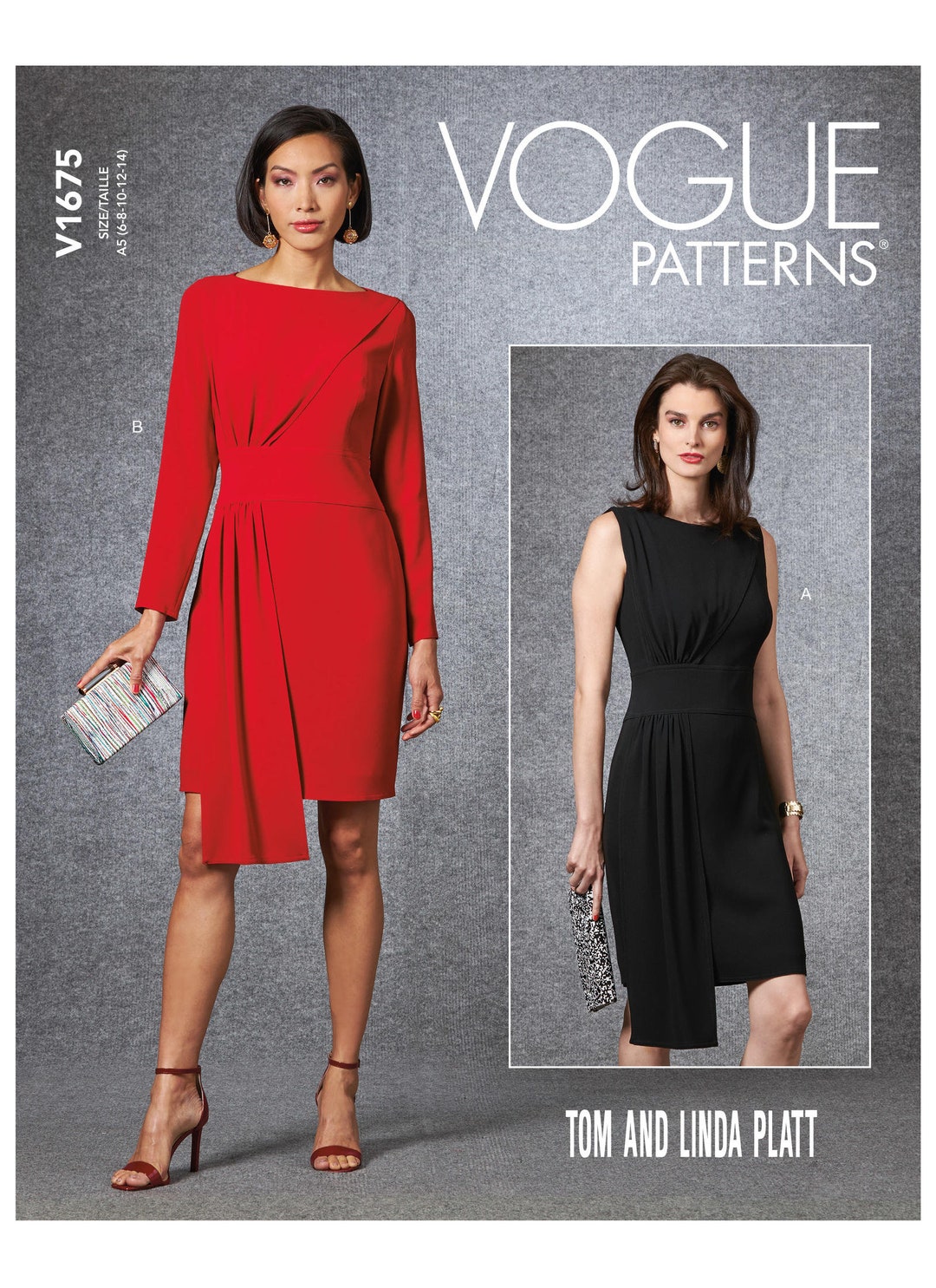 Vogue Sewing Pattern V1675 Misses' Dress - Etsy