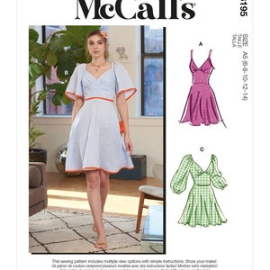 McCall's Sewing Pattern M8195 Misses' Dresses