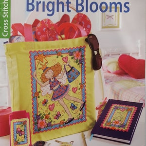 Bright Blooms Counted Cross Stitch Instruction Book