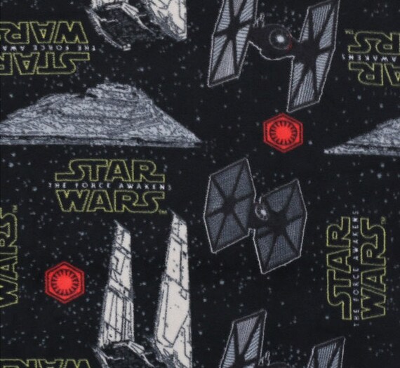 Star Wars Episode VII Villain Ship Fleece Fabric 1 Yard 32 Inches