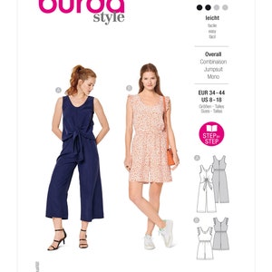 Burda Style Sewing Pattern 6134 Misses&#39; Jumpsuits