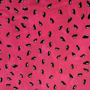 Watermelon Seeds Cotton Fabric (35 inches)