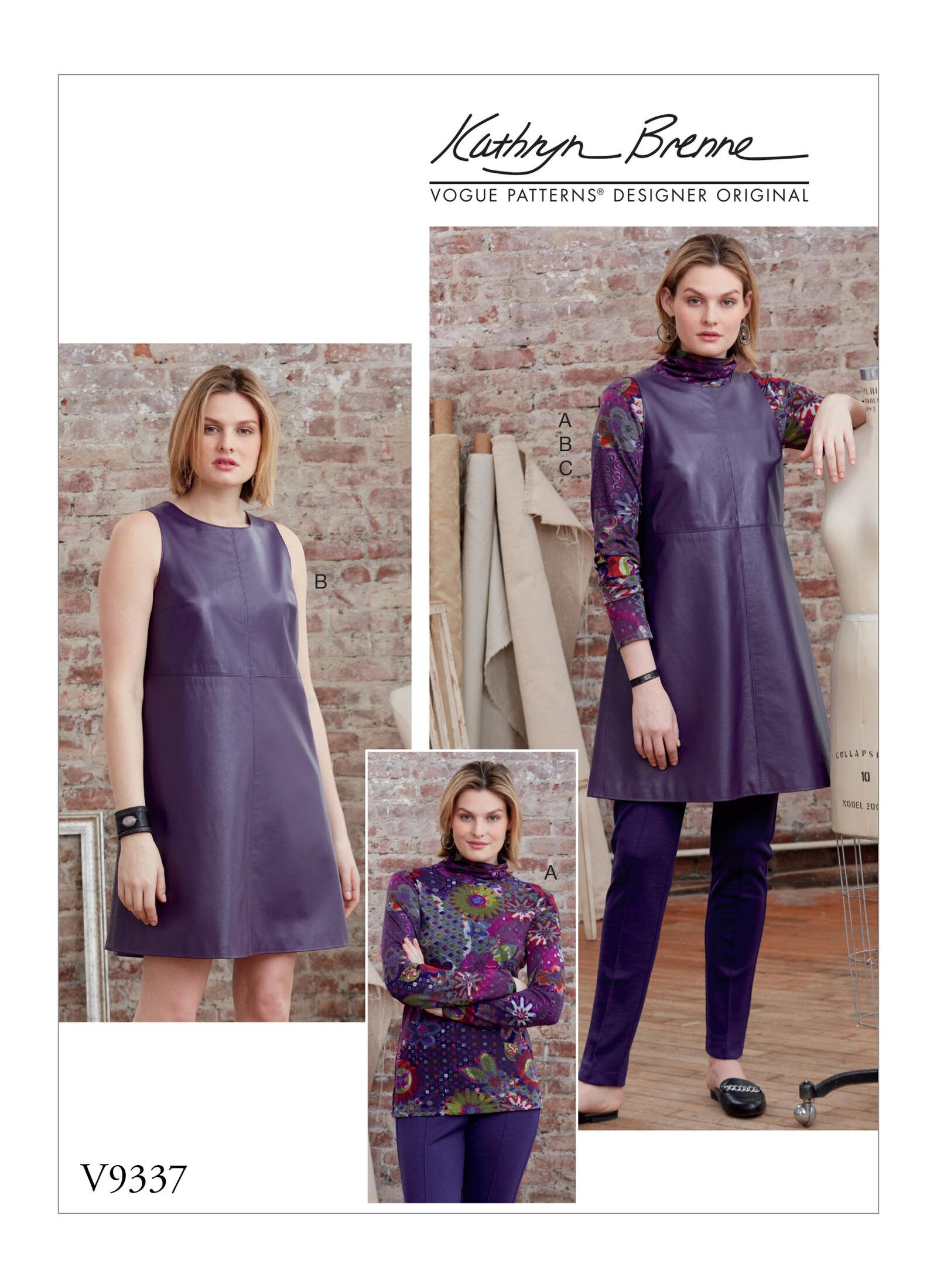 Vogue Sewing Pattern V9225 Women's Misses' Square-Seam Tunics Top Vogue Sewing Pattern V9225 Women's Misses' Square-Seam Tunics Top