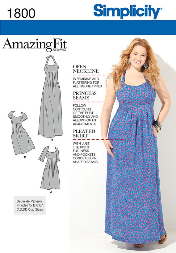 Simplicity Misses Dress-10-12-14-16-18