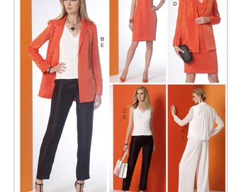 22 Top And Pants Sewing Pattern 9176 UNCUT Plus Size 14 20 Vogue V9176 Wardrobe Dress 16 18 Jacket 22 Top And Pants Sewing Pattern 9176 UNCUT Plus Size 14 20 Vogue V9176 Wardrobe Dress 16 18 Jacket